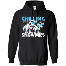 Load image into Gallery viewer, T-Rex Dinosaurs Chilling With My Snowmies Christmas