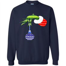 Load image into Gallery viewer, Grinch Holding American Flag ornament Christmas