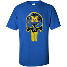 Load image into Gallery viewer, Michigan Wolverines Football The Punisher Skull