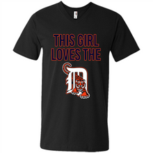 Load image into Gallery viewer, This girl loves the Detroit Tigers team shirt Sweatshirt DORABLE SHIRT