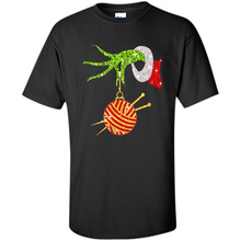 Load image into Gallery viewer, Grinch Hand Holding Ball Of Wool And Knitting Needles Christmas