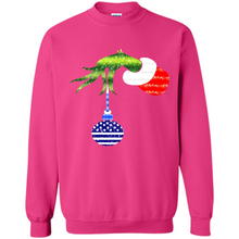 Load image into Gallery viewer, Grinch Holding American Flag ornament Christmas