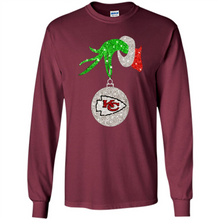 Load image into Gallery viewer, Kansas City Chiefs Glitter Grinch Monogram Ornament Christmas Gift