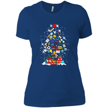 Load image into Gallery viewer, Greate Science Teacher Shirt Merry Christmas Tree Science Tools Funny Gift Book Lovers (1)