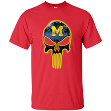Load image into Gallery viewer, Michigan Wolverines Football The Punisher Skull