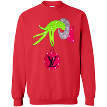 Load image into Gallery viewer, Grinch hand holding logo Louisvuitton