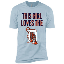 Load image into Gallery viewer, This girl loves the Detroit Tigers team shirt Sweatshirt DORABLE SHIRT