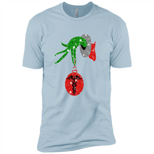 Load image into Gallery viewer, Grinch Hand holding Nurse ornament Christmas
