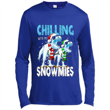 Load image into Gallery viewer, T-Rex Dinosaurs Chilling With My Snowmies Christmas