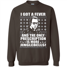 Load image into Gallery viewer, I got a fever and the only prescription is more jinglebells Christmas sweater