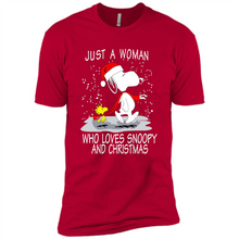 Load image into Gallery viewer, Just a Woman who loves Snoopy and Christmas