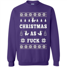 Load image into Gallery viewer, Humping deer Christmas as fuck sweater