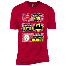 Load image into Gallery viewer, PITTSBURGH STEELERS SUPERMAN MEANS HOPE BATMAN