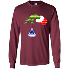 Load image into Gallery viewer, Grinch Holding American Flag ornament Christmas
