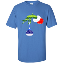 Load image into Gallery viewer, Grinch Holding American Flag ornament Christmas
