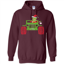 Load image into Gallery viewer, Grinch Driving Jeep Christmas