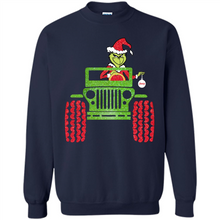 Load image into Gallery viewer, Grinch Driving Jeep Christmas