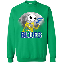 Load image into Gallery viewer, Jack Skellington Halloween Shirt For St.-louis-blues Fans
