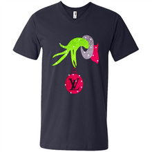 Load image into Gallery viewer, Grinch hand holding logo Louisvuitton