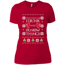 Load image into Gallery viewer, That’s What I Do I Drink And I Know Things Christmas sweater