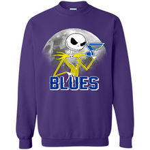 Load image into Gallery viewer, Jack Skellington Halloween Shirt For St.-louis-blues Fans