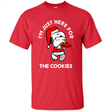 Load image into Gallery viewer, Peanuts Santa Claus Snoopy I’m Just Here For The Cookies