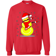 Load image into Gallery viewer, Tennis Dabbing Snowman Christmas Funny