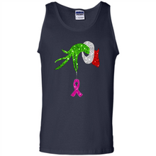 Load image into Gallery viewer, Grinch Hand Holding Breast Cancer Awareness Christmas