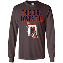 Load image into Gallery viewer, This girl loves the Detroit Tigers team shirt Sweatshirt DORABLE SHIRT