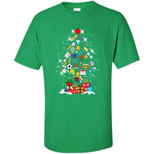 Load image into Gallery viewer, Greate Science Teacher Shirt Merry Christmas Tree Science Tools Funny Gift Book Lovers (1)