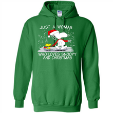 Load image into Gallery viewer, Just a Woman who loves Snoopy and Christmas