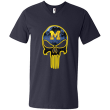Load image into Gallery viewer, Michigan Wolverines Football The Punisher Skull