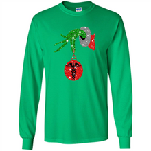 Load image into Gallery viewer, Grinch Hand holding Nurse ornament Christmas
