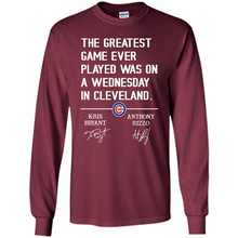 Load image into Gallery viewer, The greatest game ever played was on a wednesday in cleveland