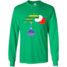 Load image into Gallery viewer, Grinch Holding American Flag ornament Christmas