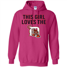 Load image into Gallery viewer, This girl loves the Detroit Tigers team shirt Sweatshirt DORABLE SHIRT