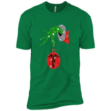 Load image into Gallery viewer, Grinch Hand holding Nurse ornament Christmas