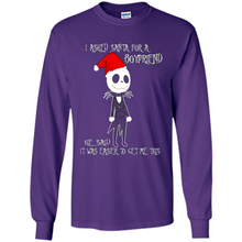 Load image into Gallery viewer, I Asked Santa For A Boyfriend Jack Skellington Christmas sweater