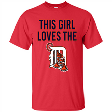 Load image into Gallery viewer, This girl loves the Detroit Tigers team shirt Sweatshirt DORABLE SHIRT