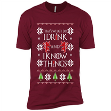 Load image into Gallery viewer, That’s What I Do I Drink And I Know Things Christmas sweater