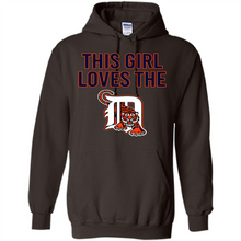 Load image into Gallery viewer, This girl loves the Detroit Tigers team shirt Sweatshirt DORABLE SHIRT
