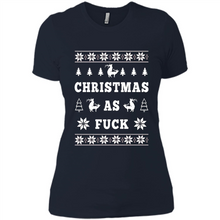 Load image into Gallery viewer, Humping deer Christmas as fuck sweater