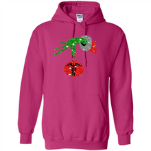 Load image into Gallery viewer, Grinch Hand holding Nurse ornament Christmas