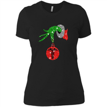 Load image into Gallery viewer, Grinch Hand holding Nurse ornament Christmas
