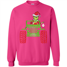 Load image into Gallery viewer, Grinch Driving Jeep Christmas