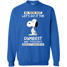 Load image into Gallery viewer, Snoopy Let's Do It The Dumbest Way Possible