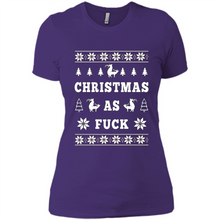 Load image into Gallery viewer, Humping deer Christmas as fuck sweater