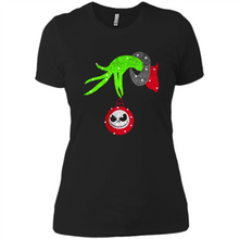 Load image into Gallery viewer, Grinch hand holding Jack Skellington
