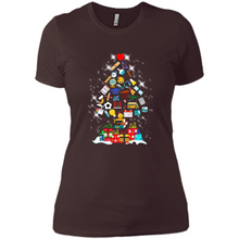 Load image into Gallery viewer, Greate Science Teacher Shirt Merry Christmas Tree Science Tools Funny Gift Book Lovers (1)