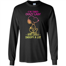 Load image into Gallery viewer, I'm That Crazy Lady Who Loves Snoopy A Lot